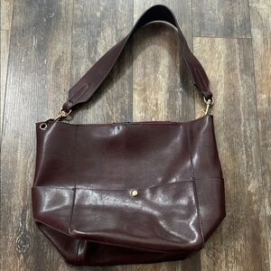 Elegant Burgundy  Shoulder Bag